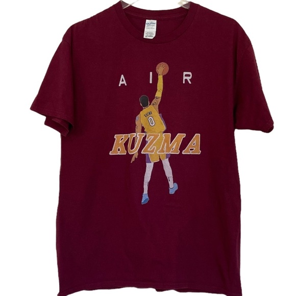 KUMZA #0 Air Burgundy and Gold T-Shirt Size XL - Picture 1 of 5
